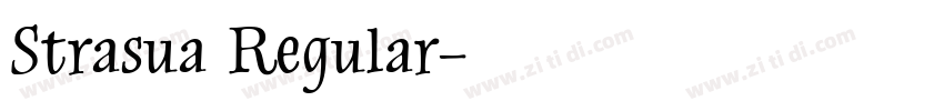 Strasua Regular字体转换